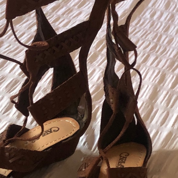 Gladiator Brown Sandals - Picture 2 of 3